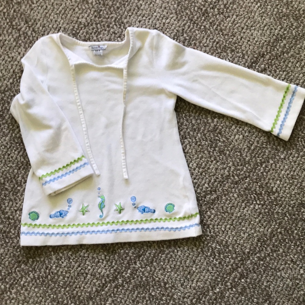 Hartstrings Terry cloth top pool coverup
